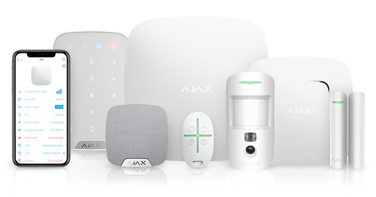 Alarma de seguridad para el hogar de movimiento inalámbrico Ajax proteger detector de movimiento PIR-Blanco